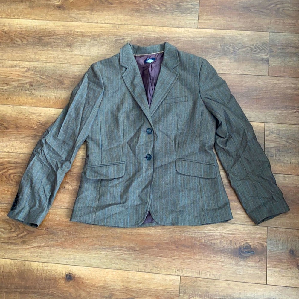 J. Crew women’s suit jacket. Brown. Size 10